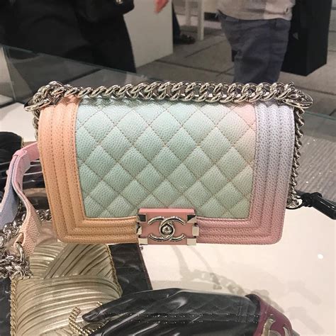 chanel rainbow chanel boy bag